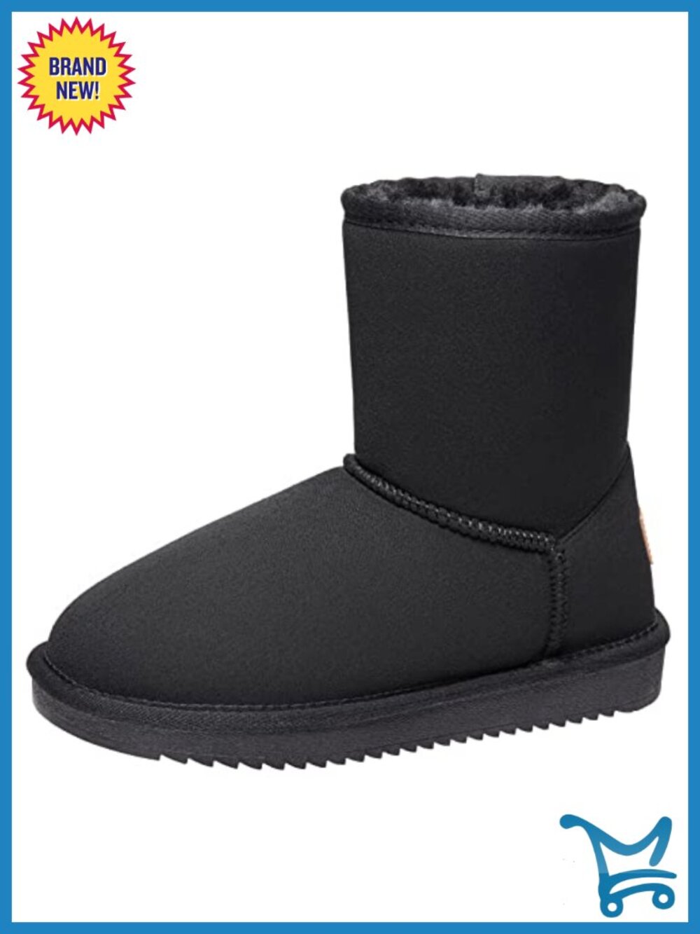 Warm Faux Fur Lined Ankle Booties Snow Boots Slip On Winter Boots